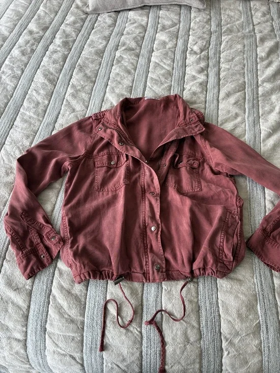 Dex rust coloured Button-Front Utility Jacket - Picture 9 of 9